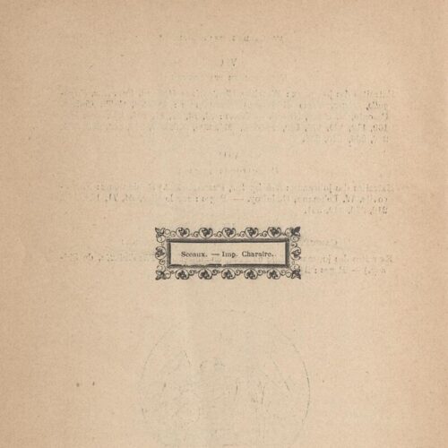 19 x 14,5 εκ. 4 σ. χ.α. + 285 σ. + 3 σ. χ.α., όπου στη ράχη η τιμή του βιβλίου “3 fr. 50